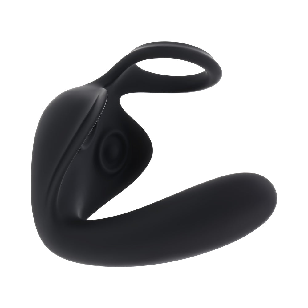 Zero Tolerance Ballin' Out Prostate Massager with Vibrating Shaft and Tapping Wings - Black
