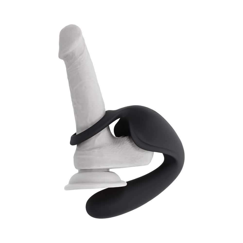 Zero Tolerance Ballin' Out Prostate Massager with Vibrating Shaft and Tapping Wings - Black