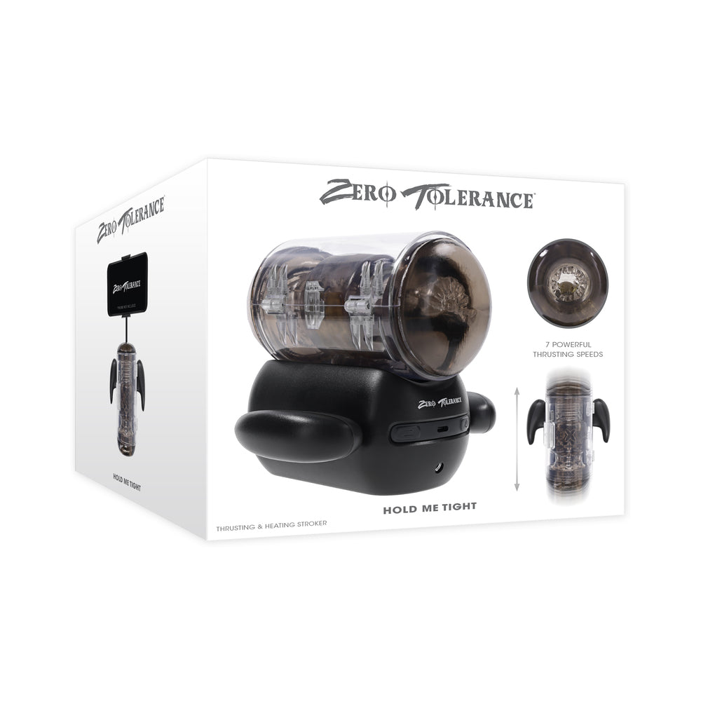 Zero Tolerance Hold Me Tight Stroker – Black – Vibrating and Heated