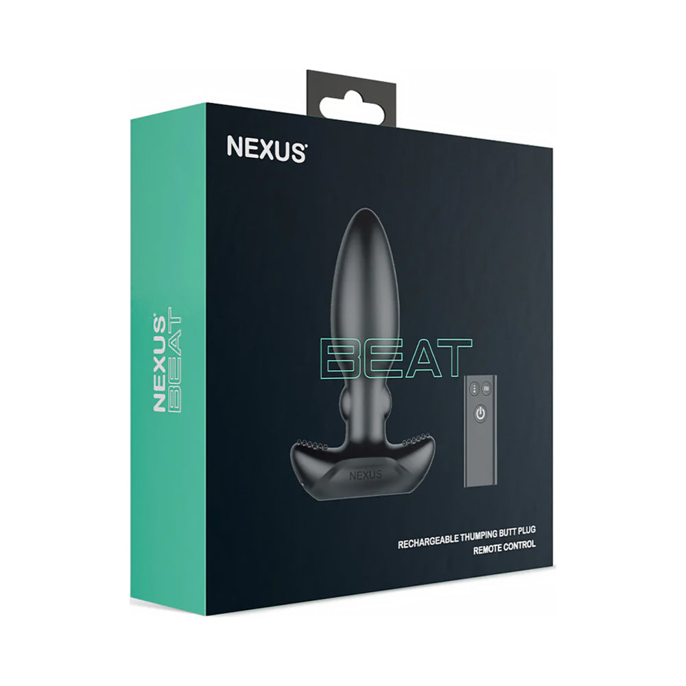 Nexus Beat Thumping Butt Plug – Black – Vibration and Thumping Modes