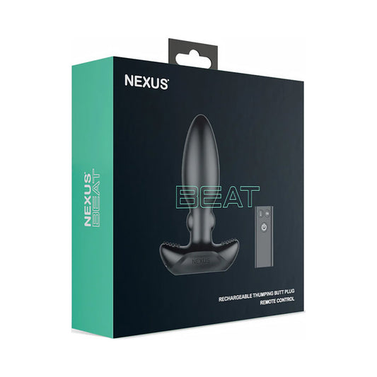 Nexus Beat Thumping Butt Plug – Black – Vibration and Thumping Modes