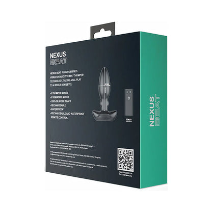 Nexus Beat Thumping Butt Plug – Black – Vibration and Thumping Modes