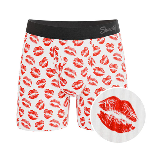 Shinesty The Pucker Up Lipstick Kiss Ball Hammock Pouch Underwear XL – White/Red