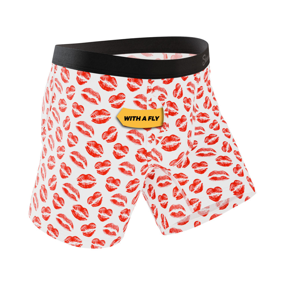 Shinesty The Pucker Up Lipstick Kiss Ball Hammock Pouch Underwear XL – White/Red