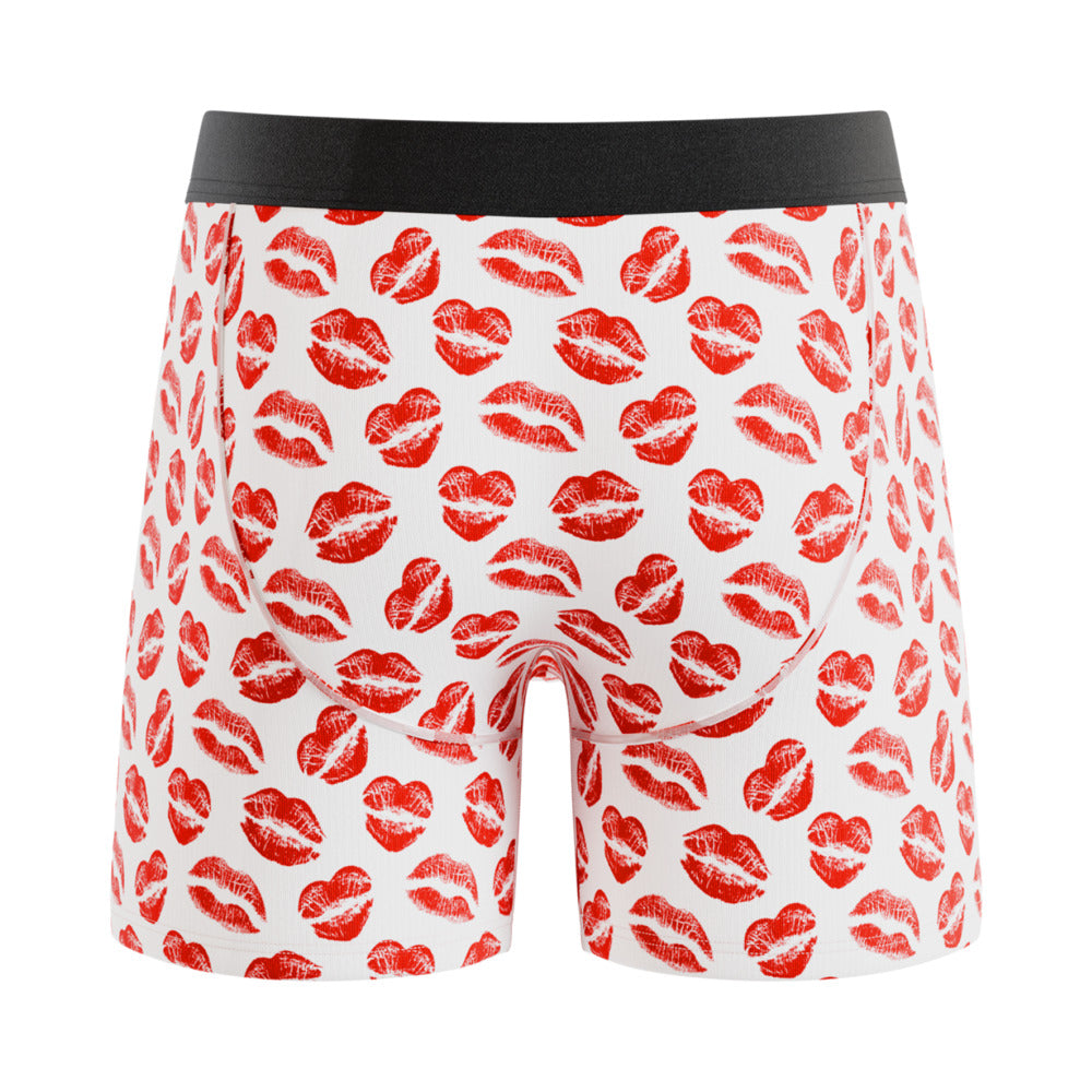 Shinesty The Pucker Up Lipstick Kiss Ball Hammock Pouch Underwear XL – White/Red