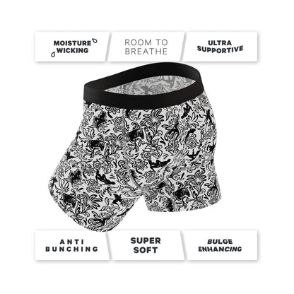 Shinesty Racy & Lacy Provocative Lace Ball Hammock Pouch Underwear – Black – Size S