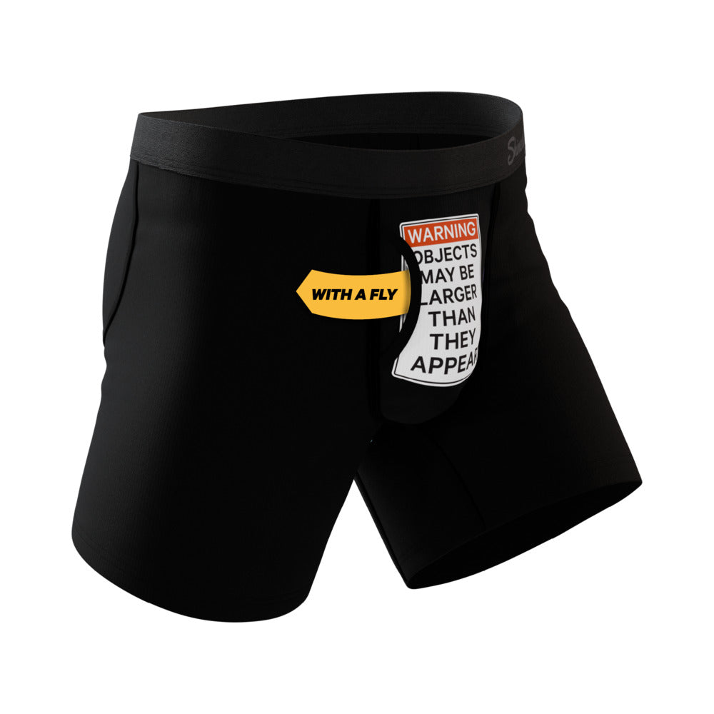 Shinesty The Rear View Ball Hammock Pouch Underwear - Black - Size L