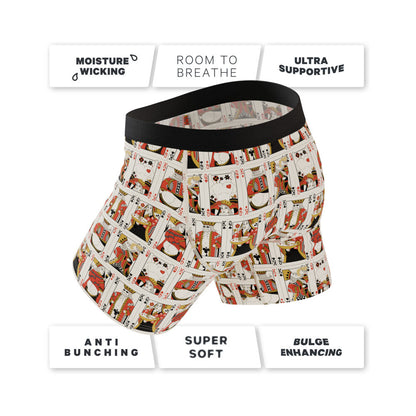 Shinesty The Bottomless Blackjack Ball Hammock Pouch Underwear with Fly - Multi-Color, Size L
