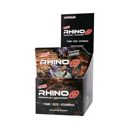 Rhino 69 Capsules 24-Pack Display - Dietary Supplement