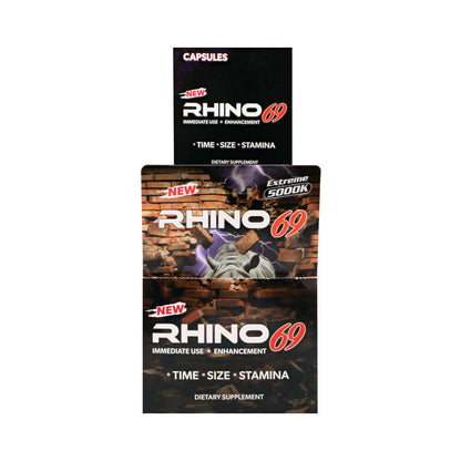 Rhino 69 Capsules 24-Pack Display - Dietary Supplement
