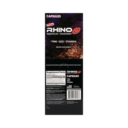 Rhino 69 Capsules 24-Pack Display - Dietary Supplement