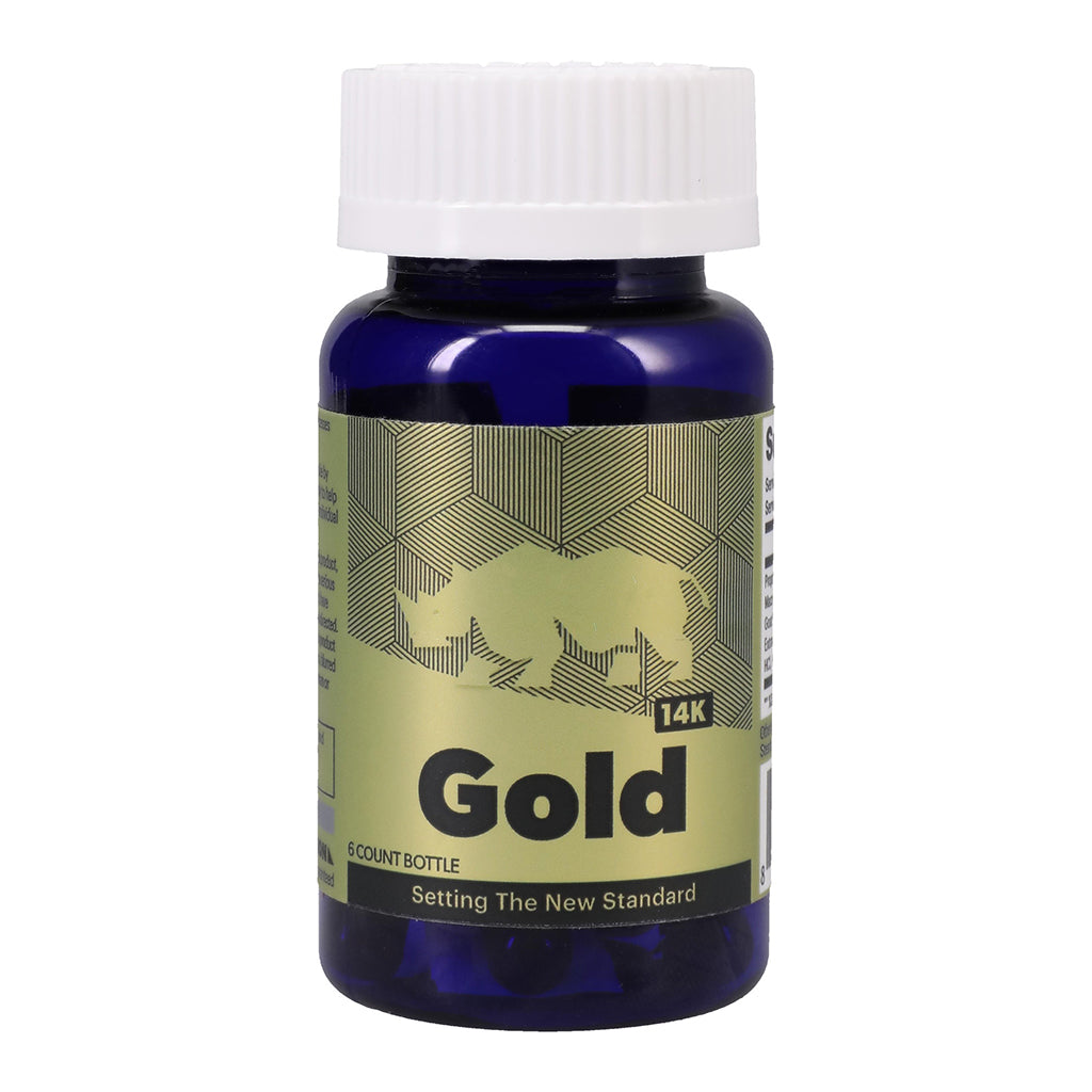 Rhino Gold 14K Bottled Capsules – 6 Count