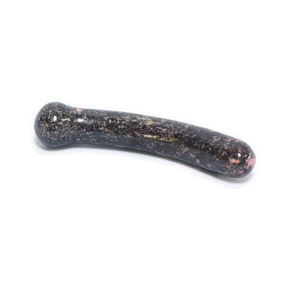 Chakrubs Anahata Curve Rhodonite Wand – Tan