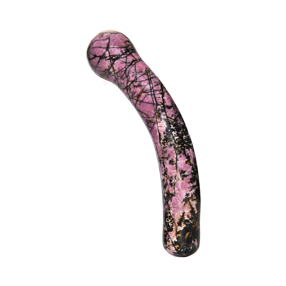 Chakrubs Anahata Curve Rhodonite Wand – Tan