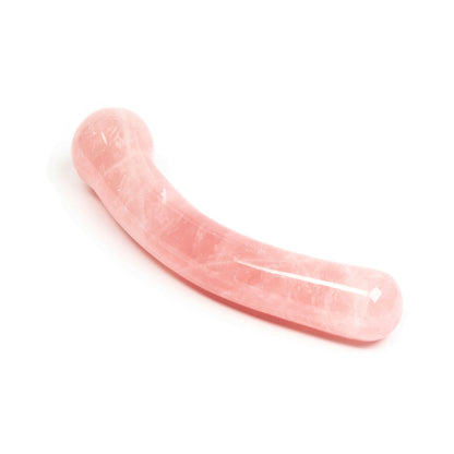 Chakrubs Heart Curve Rose Quartz Wand – Light Pink – G-Spot Stimulation Tool