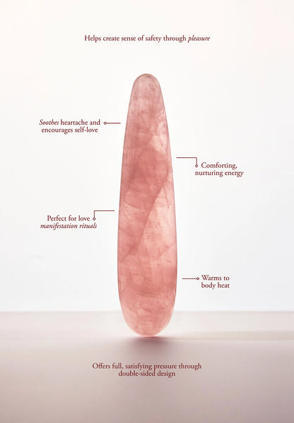 Chakrubs Heart Original Rose Quartz Wand – Light Pink
