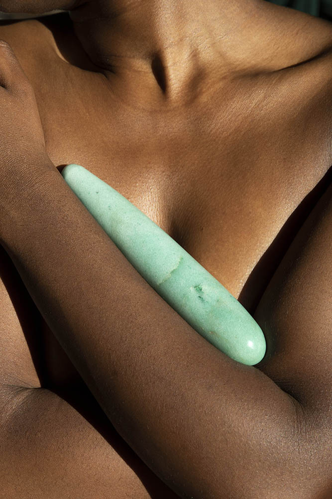 Chakrubs Indian Jade Original Green Aventurine Wand – Green