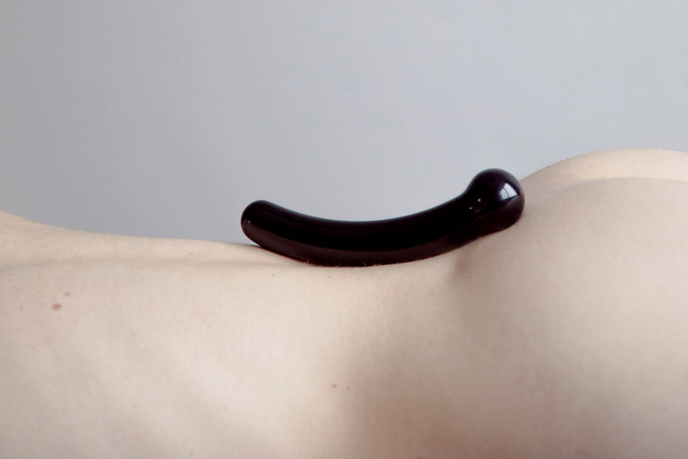Chakrubs Xaga Curve Obsidian Wand – Black Obsidian G-Spot Stimulator