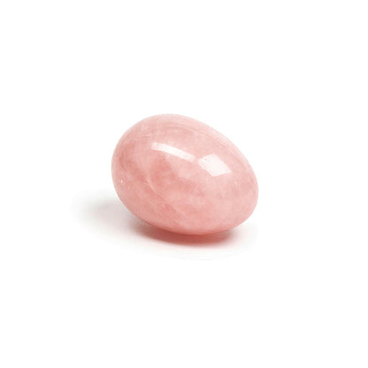 Chakrubs Heart Yoni Egg Rose Quartz – Non-Drilled Crystal Egg – Light Pink