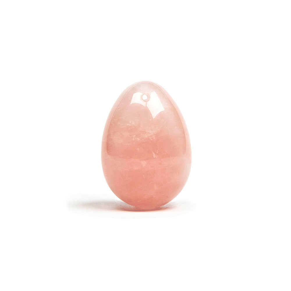 Chakrubs Heart Yoni Egg Rose Quartz – Drilled – Light Pink
