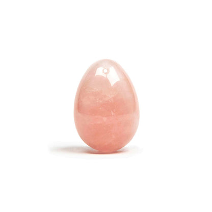Chakrubs Heart Yoni Egg Rose Quartz – Drilled – Light Pink