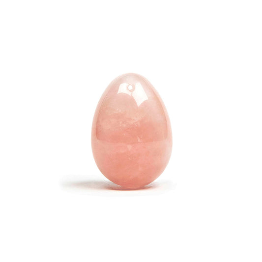Chakrubs Heart Yoni Egg Rose Quartz – Drilled – Light Pink