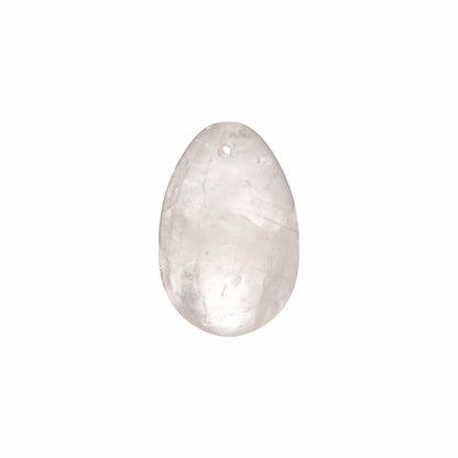 Chakrubs Prism Yoni Egg Clear Quartz - Drilled Crystal Kegel Egg