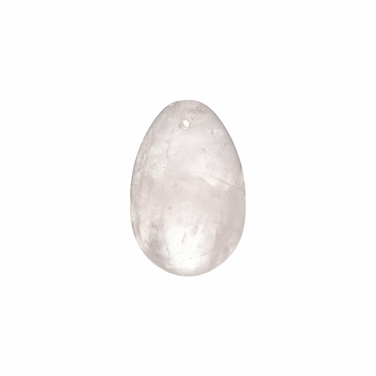 Chakrubs Prism Yoni Egg Clear Quartz - Drilled Crystal Kegel Egg