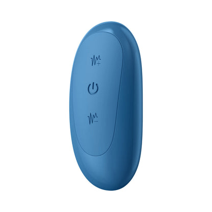 Luv Inc Beaded Strap-On Luv Vibe – Blue – 10 Vibration Modes