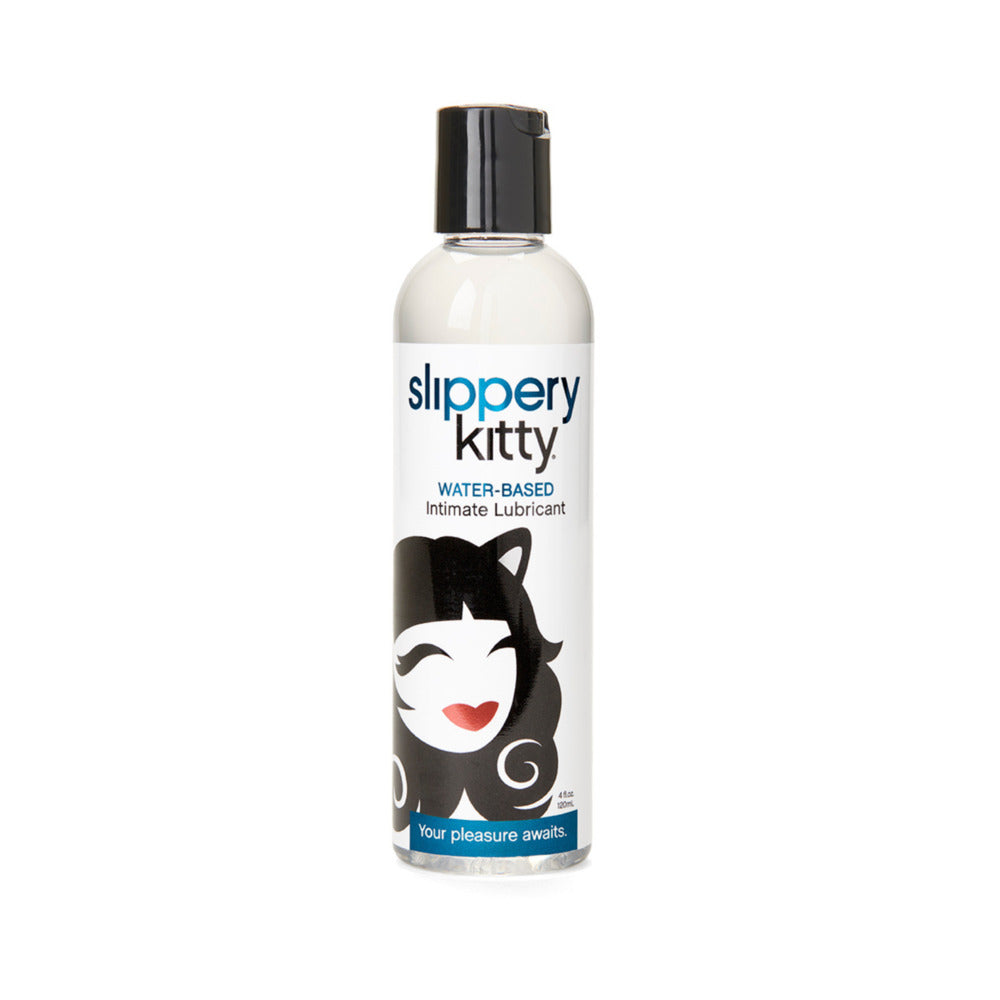 Slippery Kitty Water-Based Lubricant 4 oz – pH-Balanced, Glycerin-Free, Unscented
