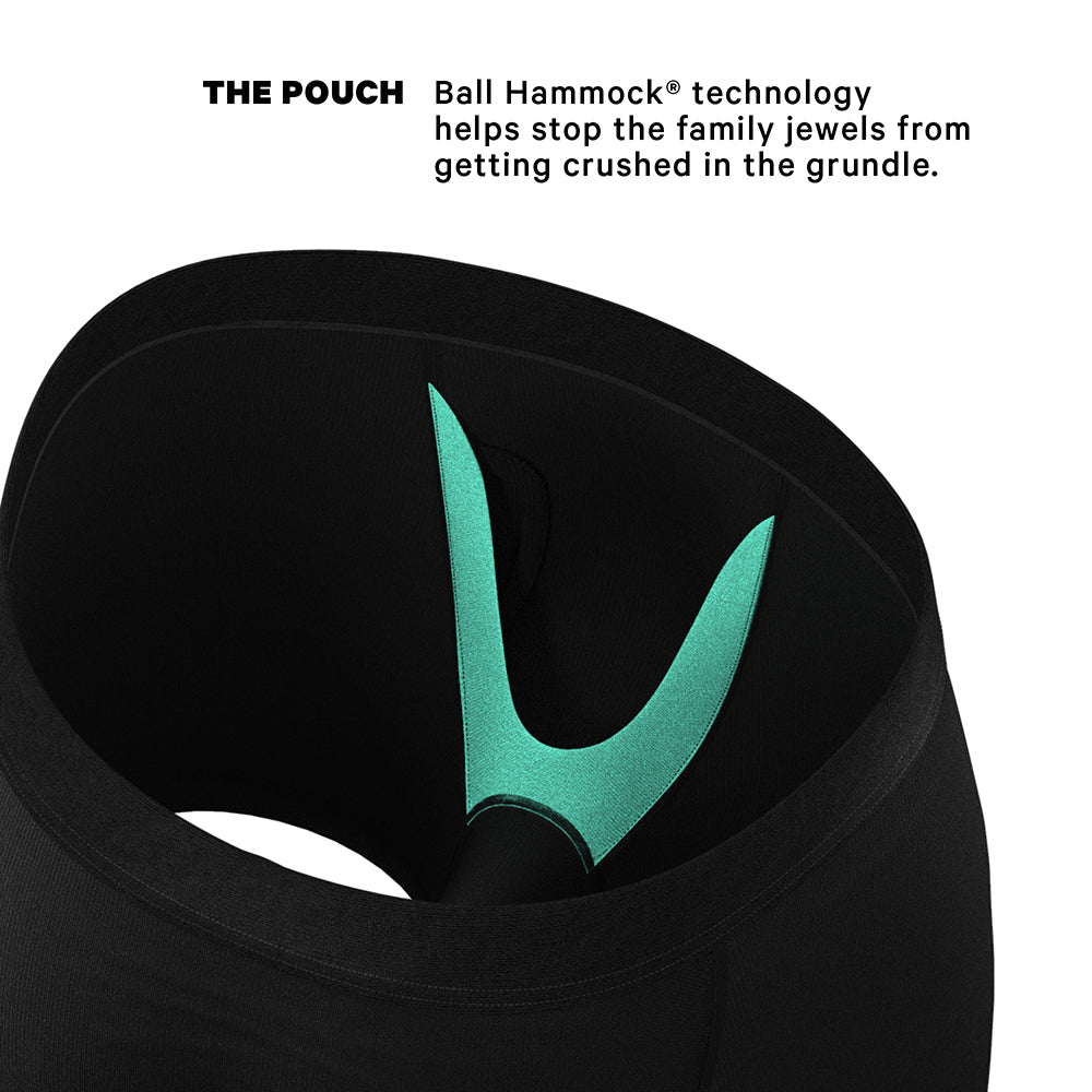 Shinesty The 009 Black Tuxedo Ball Hammock Pouch Underwear – Black, Size M
