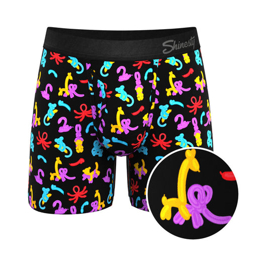 Shinesty The Knot Tonights Balloon Animal Ball Hammock Pouch Underwear with Fly - Multi-Color