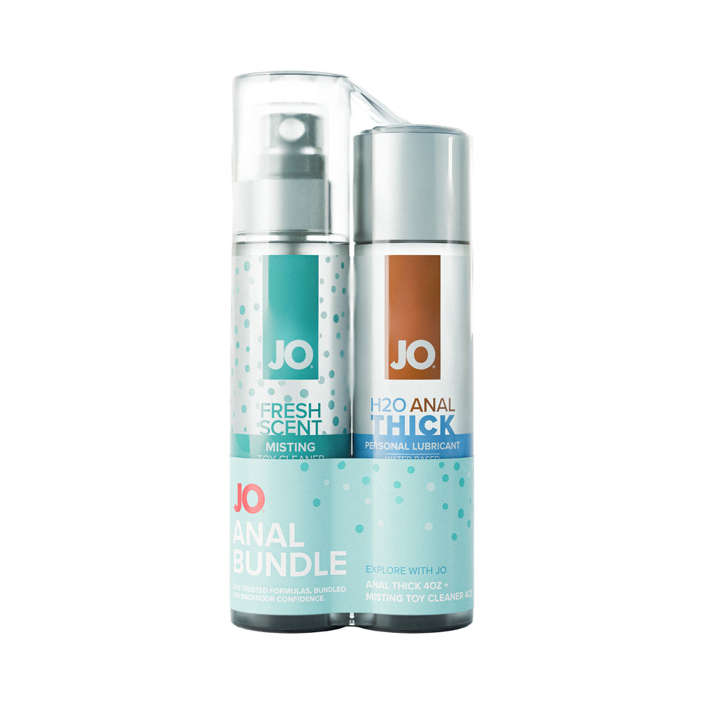 JO Limited Edition Anal Bundle - Anal Thick Water-Based Lubricant and Misting Toy Cleaner