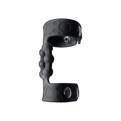 Nasstoys Beaded Cock Ring & Adjustable Ball Straps – Black