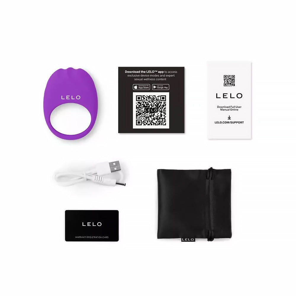 LELO LIFEGUARD Originals Vibrating Penis Ring – Purple