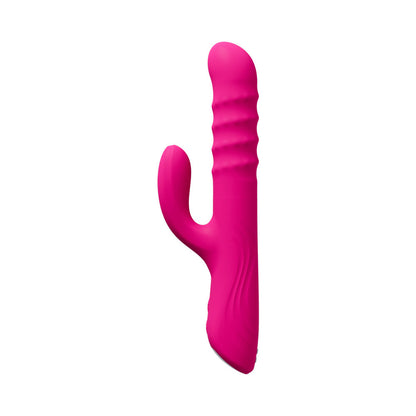 Lovense Velvo Rotating Beaded G-Spot & Clit Rabbit Vibrator – Hot Pink