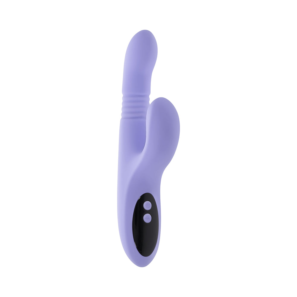 Evolved Pep Talk Rechargeable Thrusting and Vibrating Toy – Light Purple