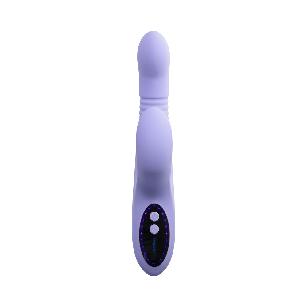 Evolved Pep Talk Rechargeable Thrusting and Vibrating Toy – Light Purple