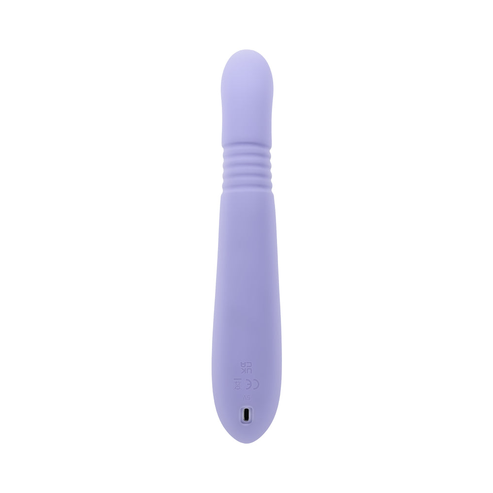 Evolved Pep Talk Rechargeable Thrusting and Vibrating Toy – Light Purple