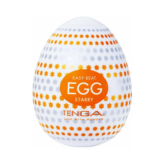 Tenga Egg Starry Male Masturbation Sleeve with Starry Sensations – White