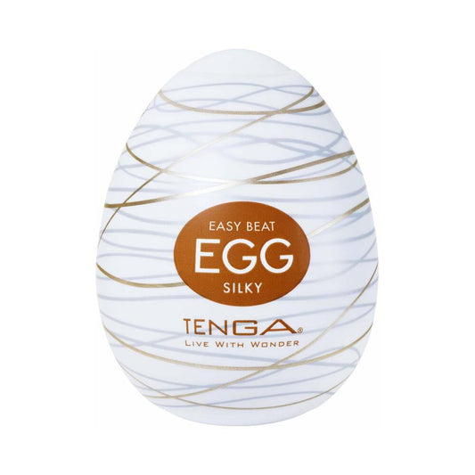 Tenga Egg Silky Male Masturbator – White