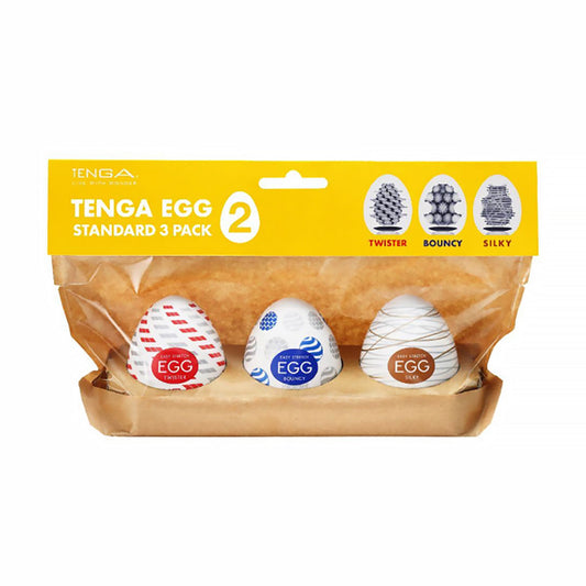 Tenga Egg Standard 3-Pack II - White Male Masturbators