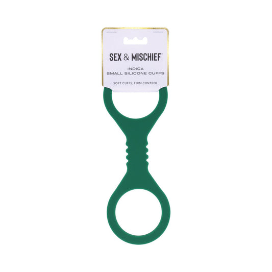 Sportsheets Indica Small Silicone Cuffs – Green – Flexible Restraint