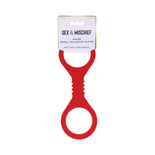 Sportsheets Amor Small Silicone Cuffs – Red