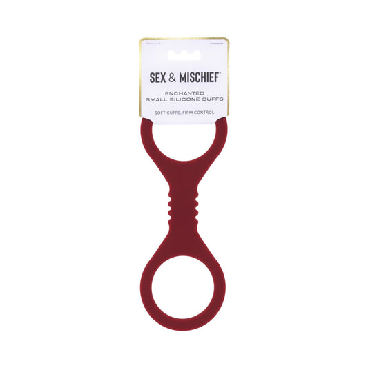 Sportsheets Enchanted Small Silicone Cuffs – Burgundy