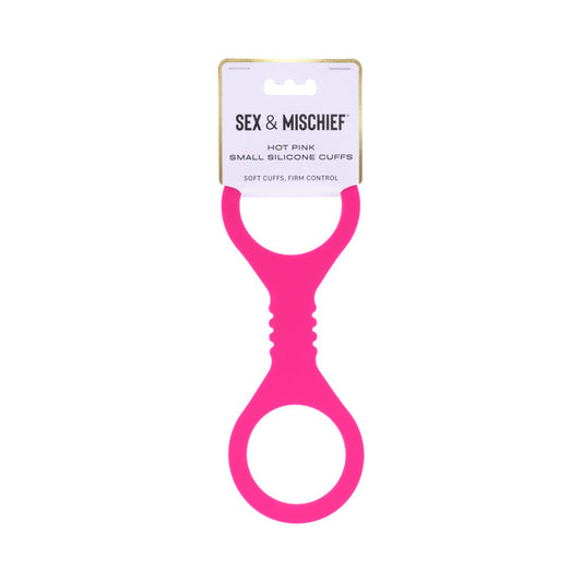 Sportsheets Sex & Mischief Small Silicone Cuffs – Hot Pink