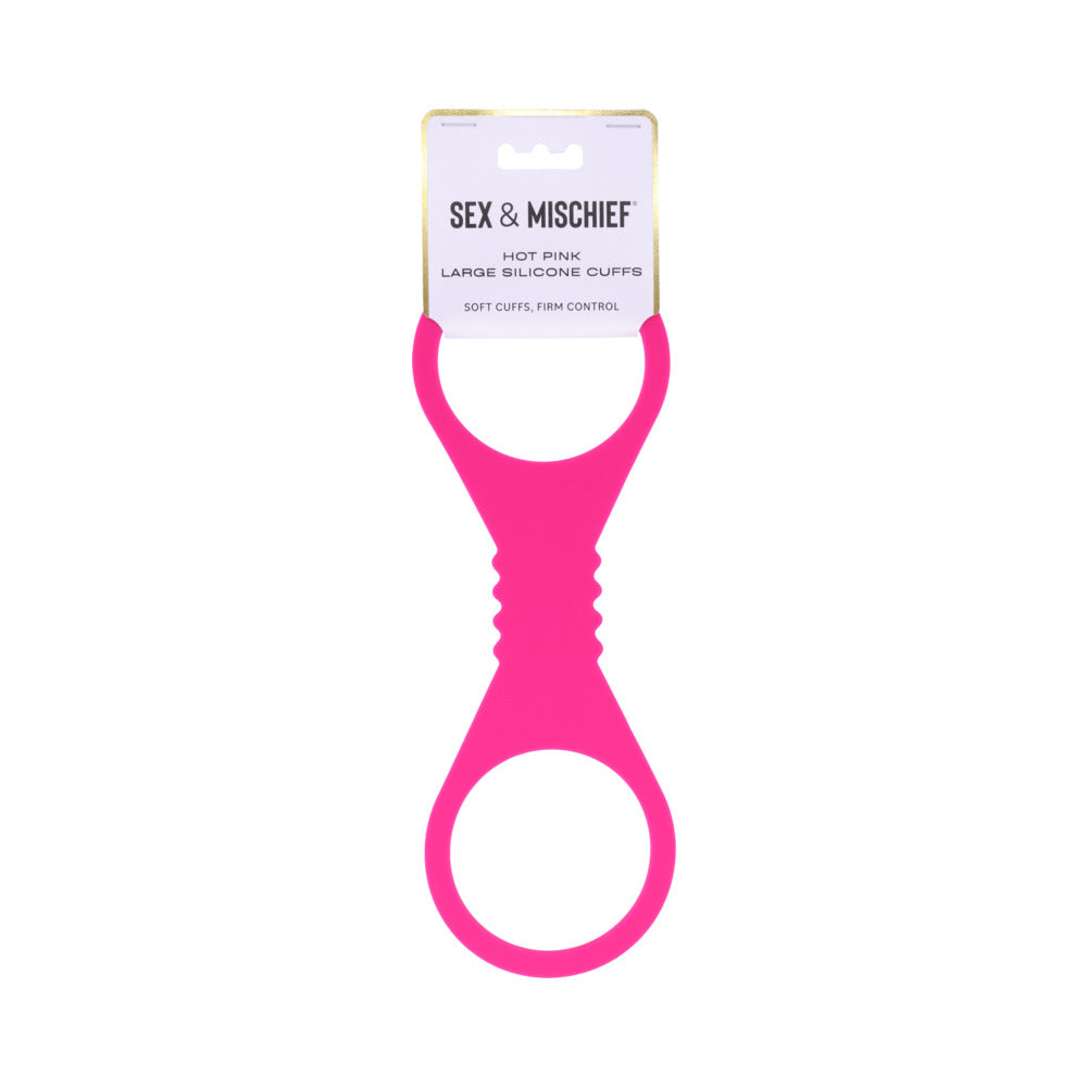 Sportsheets Large Hot Pink Silicone Cuffs – Restraint Accessories
