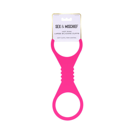 Sportsheets Large Hot Pink Silicone Cuffs – Restraint Accessories