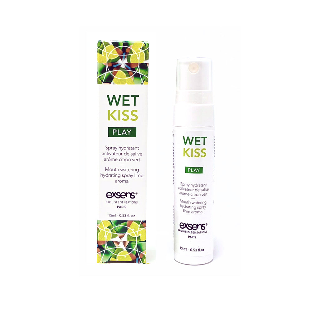 Exsens Wet Kiss Lime Moisturizing Saliva Spray – 15ml – Lime Flavor