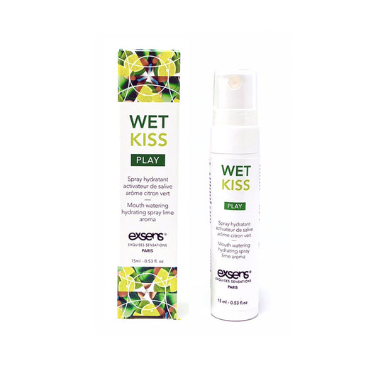 Exsens Wet Kiss Lime Moisturizing Saliva Spray – 15ml – Lime Flavor